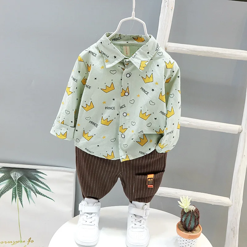 

Spring Autumn Children Shirts Sweater Vest Pants 3Pcs/sets Baby Boys Clothes Infant Outfit Fashion Kid Toddler Casual Tracksuits