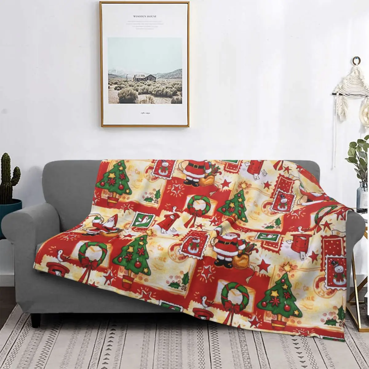 

Одеяло на новый год, снеговик, Санта, красное Фланелевое покрывало с надписью "Merry Christmas", ультрамягкое теплое покрывало с принтом для дома
