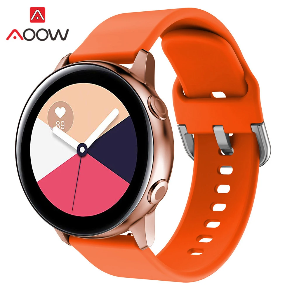 20 мм силиконовый ремешок для часов samsung Galaxy Watch Active 42 мм S2 Huami Amazfit Bip Leopard браслет с принтом ремешок Correa