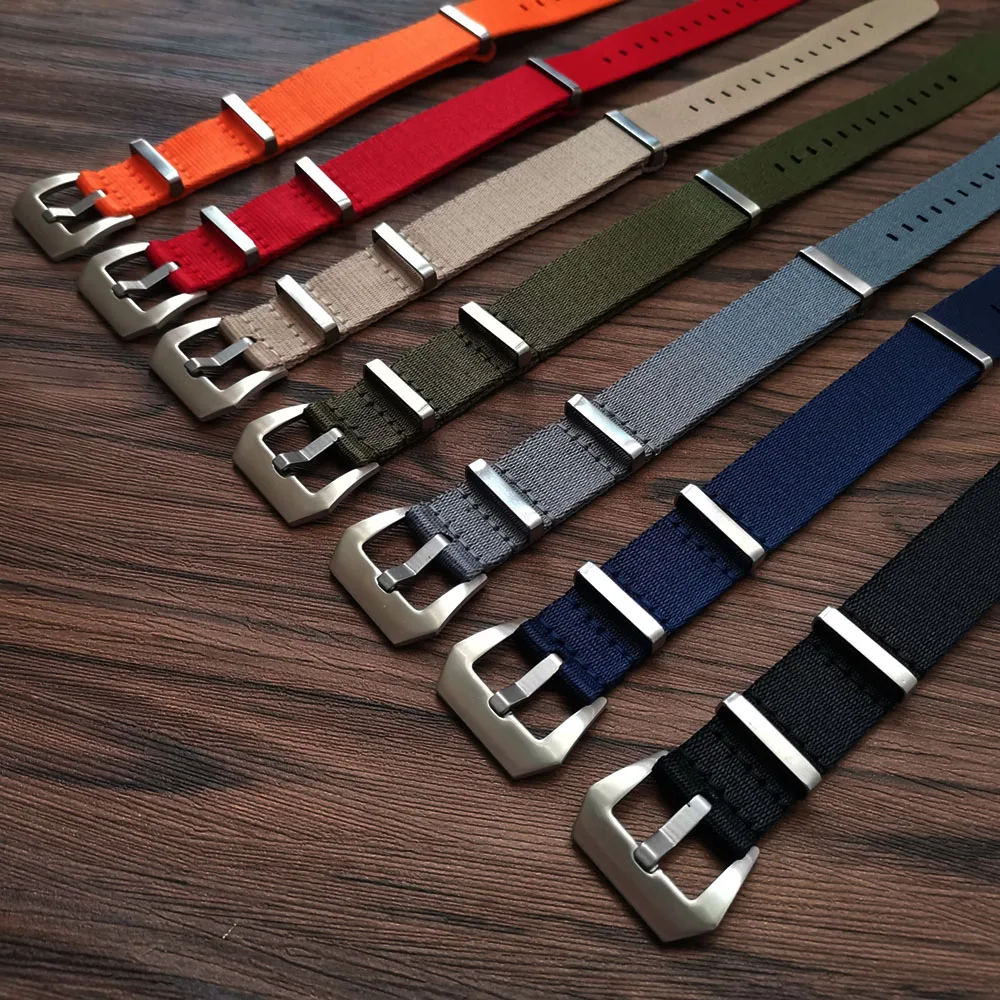 20mm 22mm Heavy Duty Nylon NATO Watchband Strap Zulu Watch Band Men Replacement Wrist Bracelet Watch Accessories