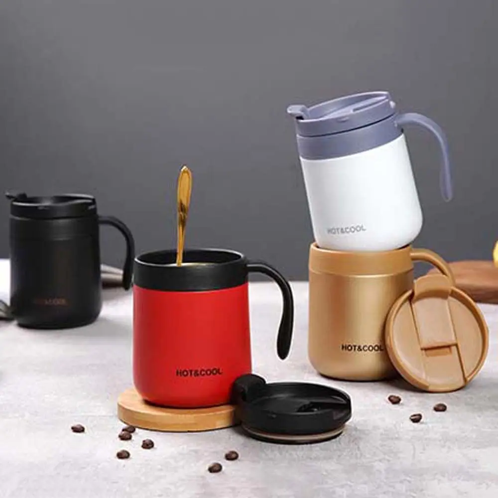 

350/500ml Stainless Steel Mini Thermos Mug Cute Water Bottle For Girls Travel Vacuum Flasks Thermal Bottle Coffee Tea Cup