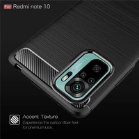for xiaomi redmi note 10 case for redmi note 10 capas armor phone back shockproof soft tpu case fundas for redmi note 10 cover