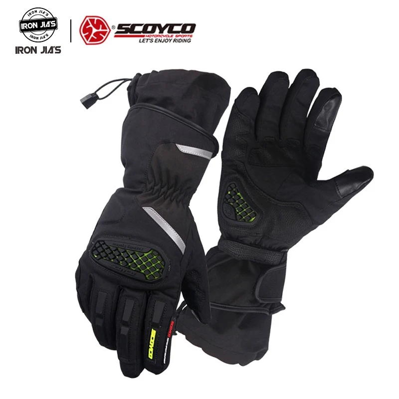 SCOYCO водонепроницаемые мотоциклетные перчатки ветрозащитные сохраняющие тепло