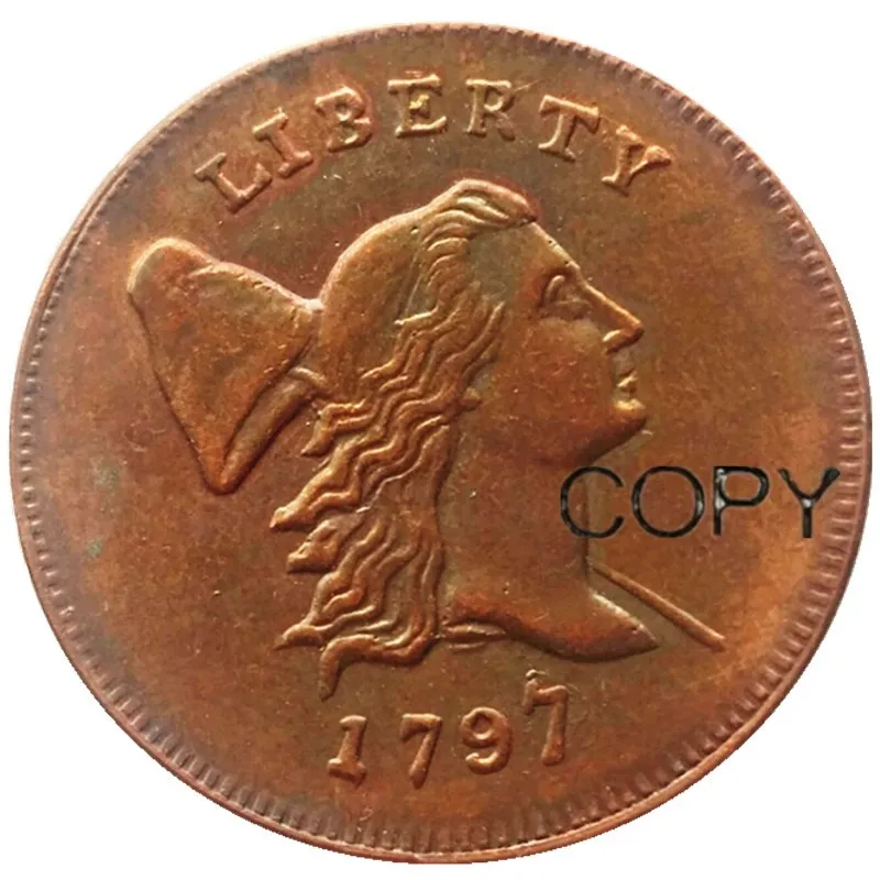 Копия медных монет Liberty Cap пол-цента 1794-1797 выбор даты | Дом и сад