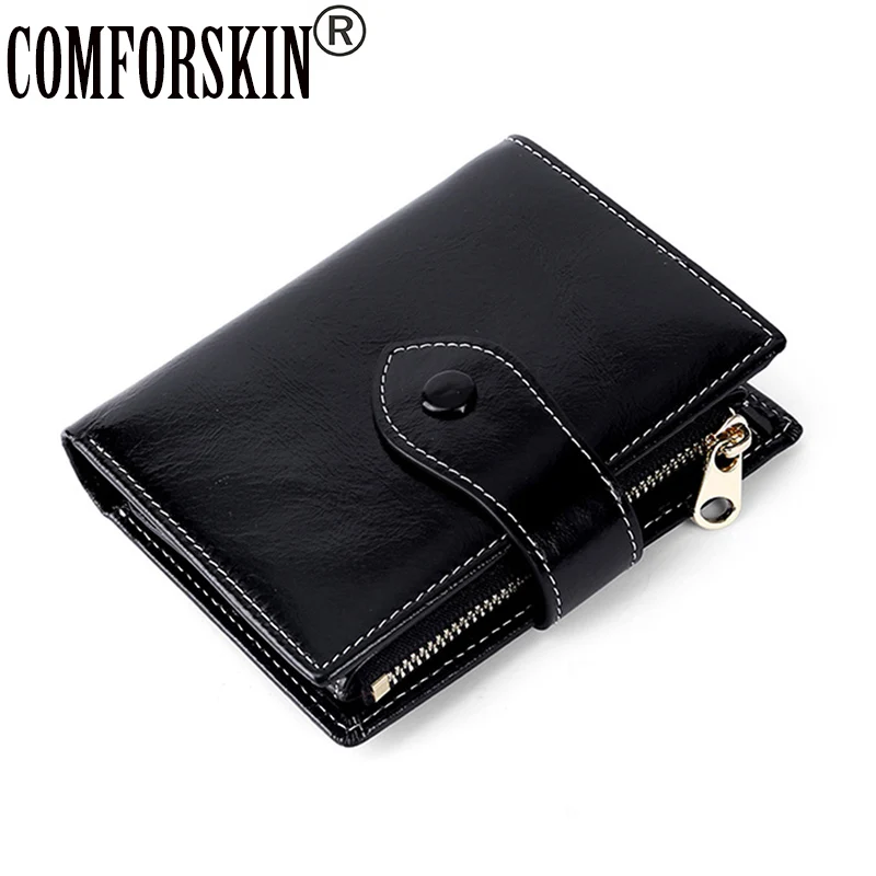 

Кошелек женский из натуральной кожи, на молнии