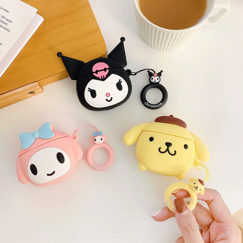 Чехол для AirPods чехол наушников силиконовый Apple Airpods Airpod 2 защитный с кольцом