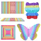 Игрушка-антистресс Pop It XXL, Настольная игрушка с простым зажимом и нажимом, игрушка для взрослых для снятия стресса, силиконовая настольная игра для всей семьи, подарок для детей