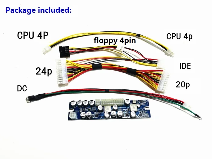 12     300   Mini ITX Pico PSU DC ATX PC Switch Realan DC