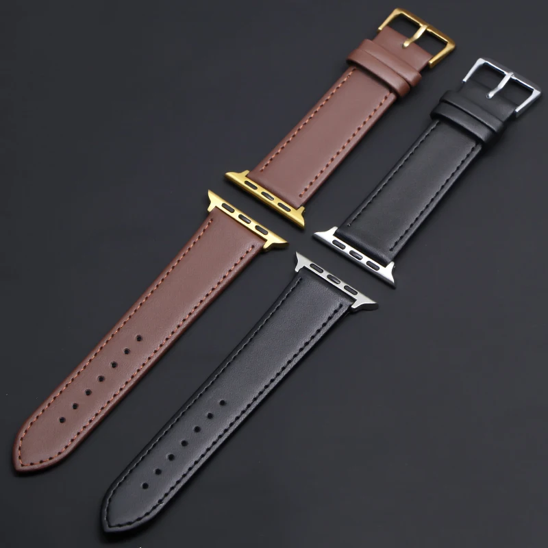 

newest leather loop Suitable for Apple-Watch Band series 1 2 3 4 5 Suitable for iWatch-Strap 42MM 38MM 40mm 44mm linkseries 5