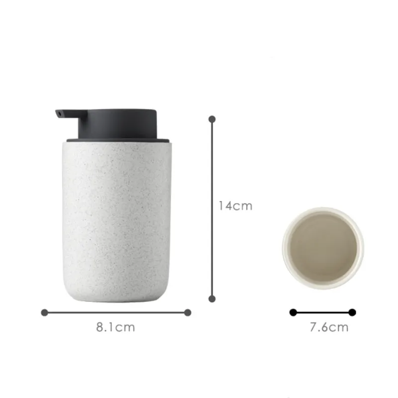 

Nordic Ceramic Hand Sanitizer Bottle Creative Bathroom Shower Gel Bottle Minimalist Lotion Bottle Portable Hotel Soap Dispenser