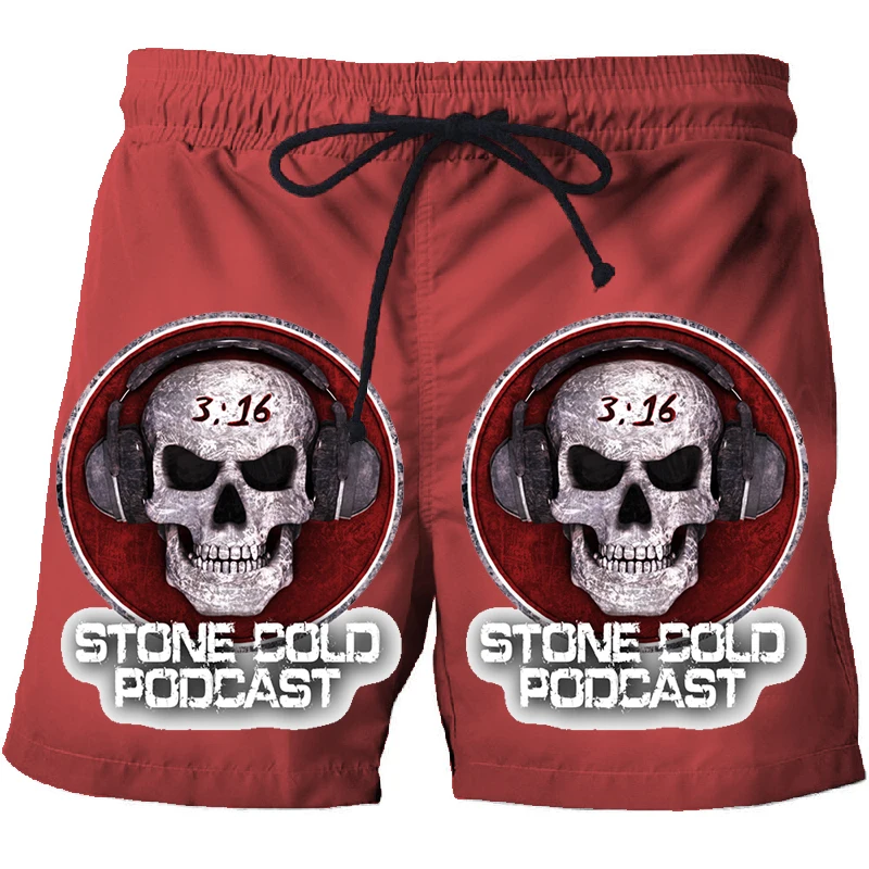 

World wrestling entertainment 3D printed shorts summer men's casual art wear beach pants fashion swimwear pants plus size shorts