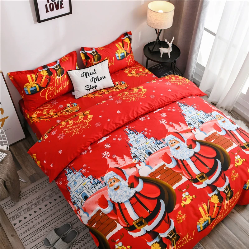 Рисунок Санта Клаус Комплект постельного белья Рождество Фестиваль