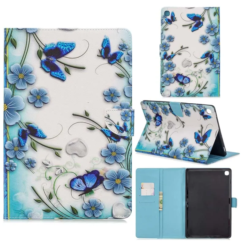 case Кожаный чехол с откидной крышкой и подставкой, Магнитный чехол для samsung Galaxy Tab S5e 10,5 T720 T725 SM-T720 SM-T725 - Цвет: case