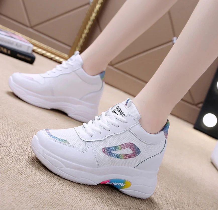 

Women Sneaker Autumn Lace Up Vulcanized Shoes Woman Casual Platform Female Fashion Shoes Ladies Flat Footwear