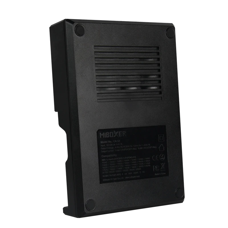 

MiBOXER C4-12 Battery Charger Smart Lithium Battery Charger LCD Display Charger 3A Current For AA AAA 18650