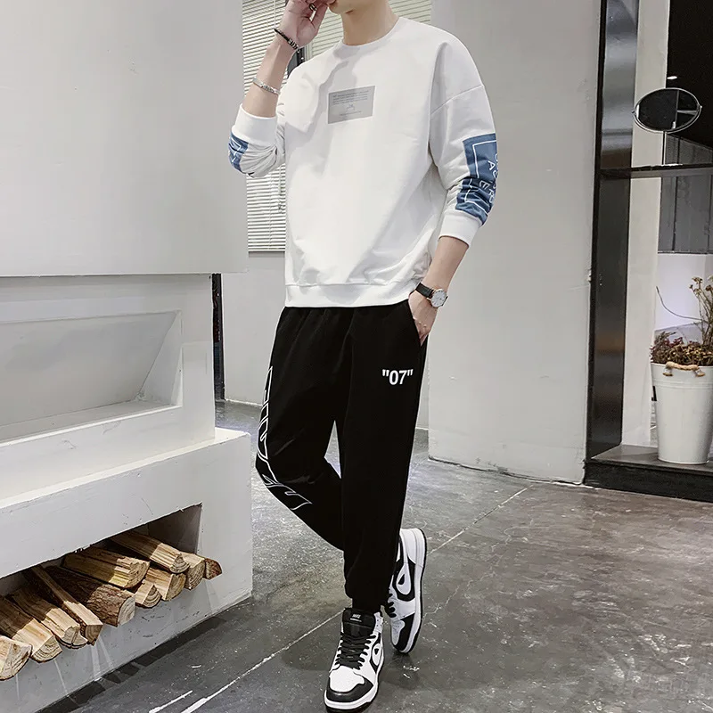 

New Men's Sportswear Casual Wear Autumn Men's Suits Stylish and Handsome Youth Pullover Jackets Streetwear Casual Wear Swe