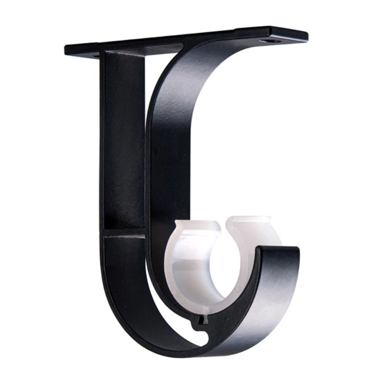 2pcs Window Drapery Ceiling Hanging Holder Wall Curtain Rod Bracket Set Side Top Mounted Fits 1 inches | Обустройство дома