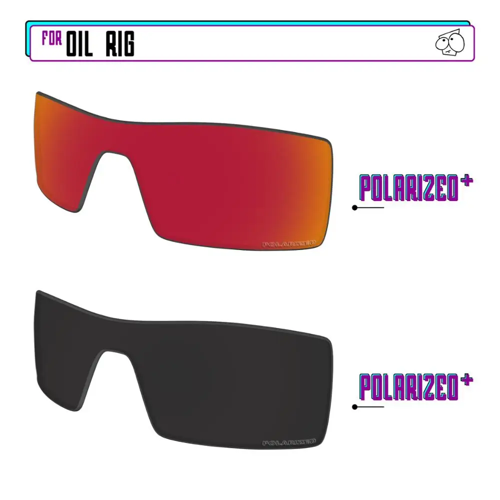 

Сменные поляризованные линзы для солнцезащитных очков Oakley-BlackPPlus-RedPPlus