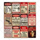 Винтажный предупреждающий плакат в стиле ретро, металлические жестяные знаки, плакат без трещин, украшение для кофе, бара, паба, клуба, домашний декор 20x30 см