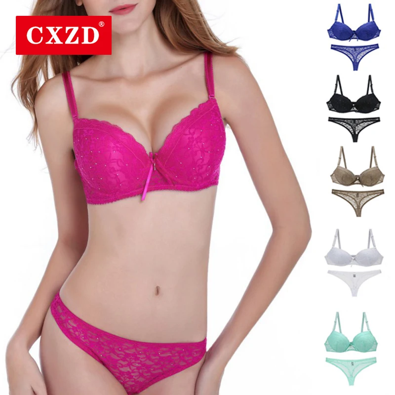 Женский комплект кружевного нижнего белья с чашкой пуш ап 34/36/38/40 ABC|Комплекты