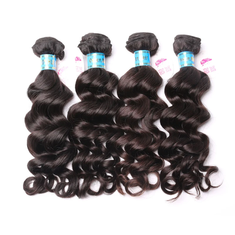 Перуанская естественная волна с 4x4 кружевной застежкой prepucked Hairline 3/4 шт