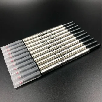 

10 PCS Black Refill for Roller Ball Pen Top Quality Gel Pen Cartridge Replaceable Refills
