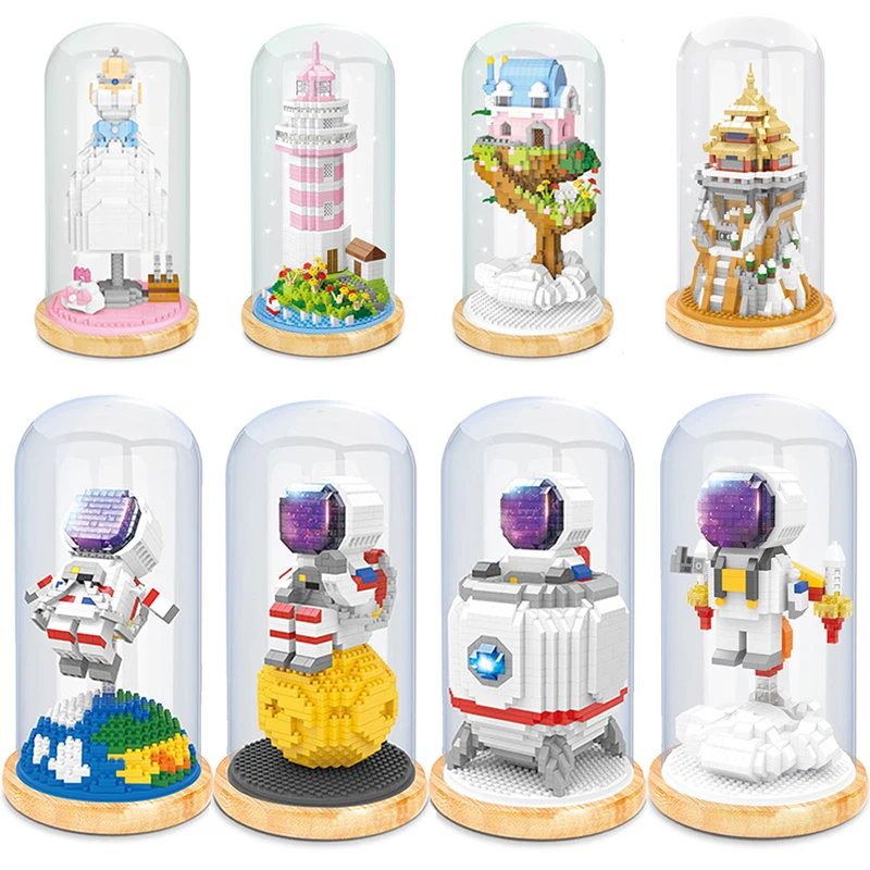 Микро кирпичные блоки мини строка светильник набор Сделай Сам корабль