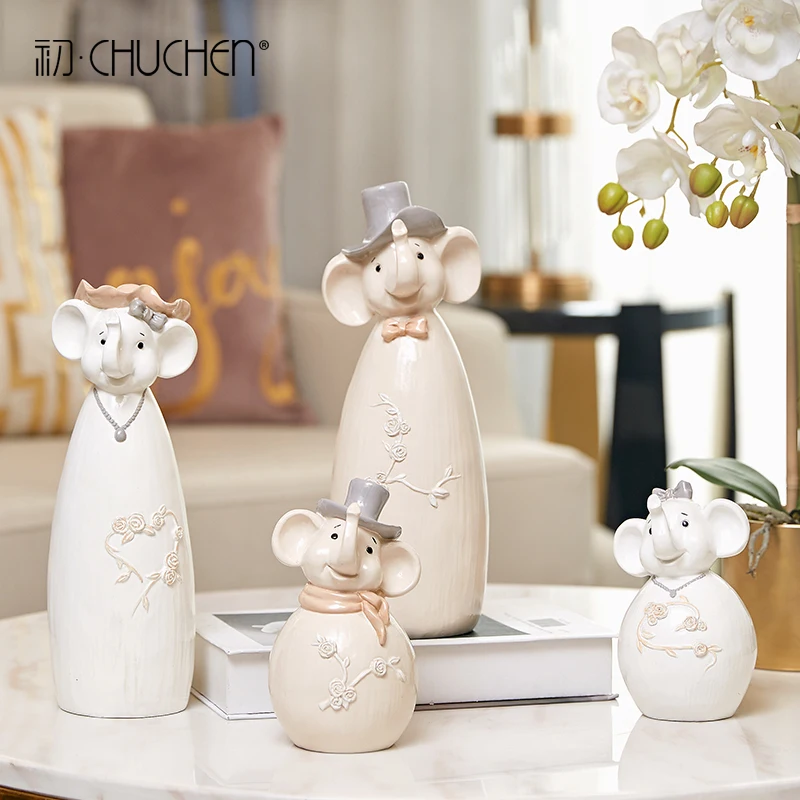 

Creative Wedding Gift For Girlfriends Living Room Tv Wine Cabinet Decoration Elephant Decoration Housewarming Wedding Gift