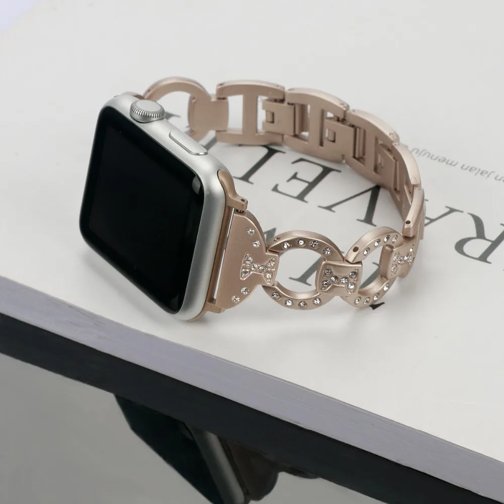 Браслет из нержавеющей стали для iWatch 4/3/2/1 82003|Ремешки часов| |
