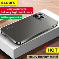 NEW high-end luxury titanium metal case For iphone Pro max phone case iphone metal lens anti fall protective cover