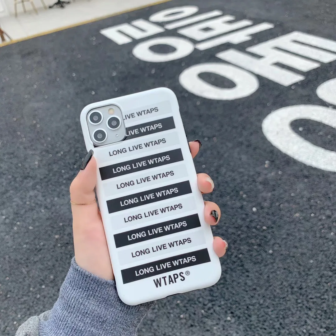 Японский роскошный модный Мягкий силиконовый чехол Wtaps для iPhone 11 Pro 7X7 plus 6 6S 8 8plus X XS