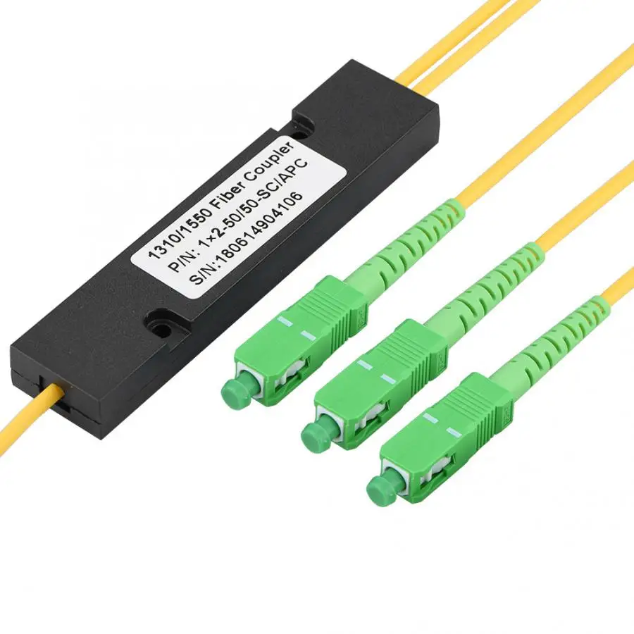 SC APC 1X2 PLC одномодовый волоконно-оптический сплиттер SC/UPC PCL волоконные косички |