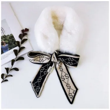 

Модный вязаный крючком шарф из искусственного меха, Осень-зима