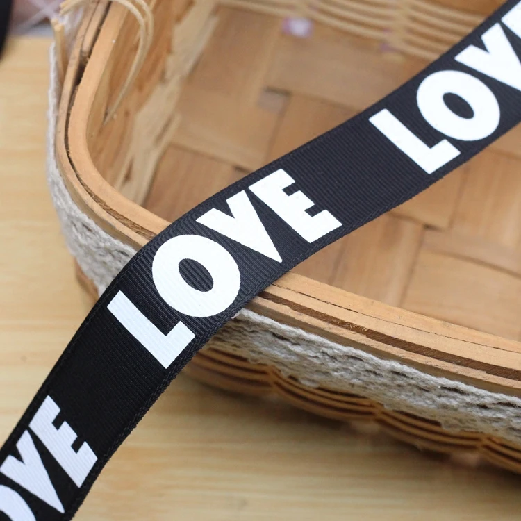 Лента в рубчик LOVE для одежды 1 дюйм 2 5 см|Ленты шитья| |