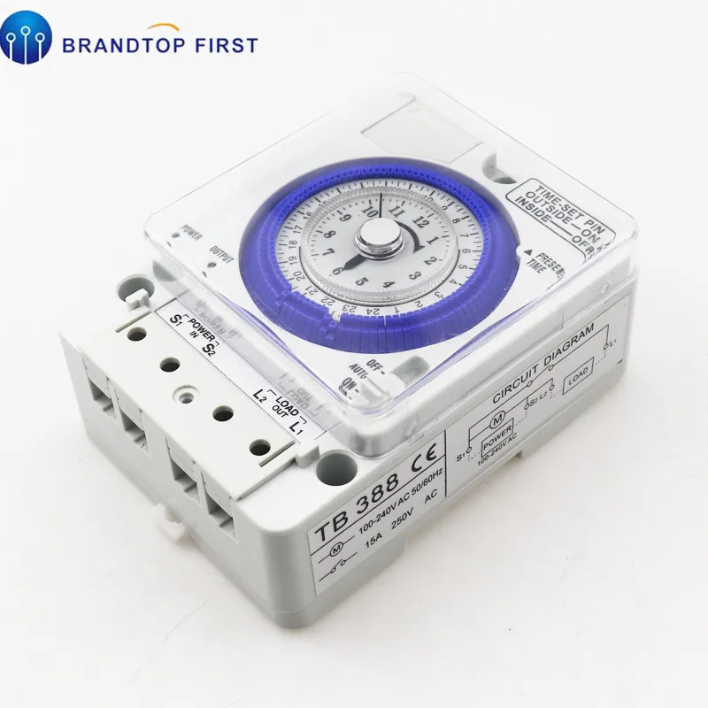 15-минутный механический таймер TB-388 15A 250V 24-часовой | Обустройство дома