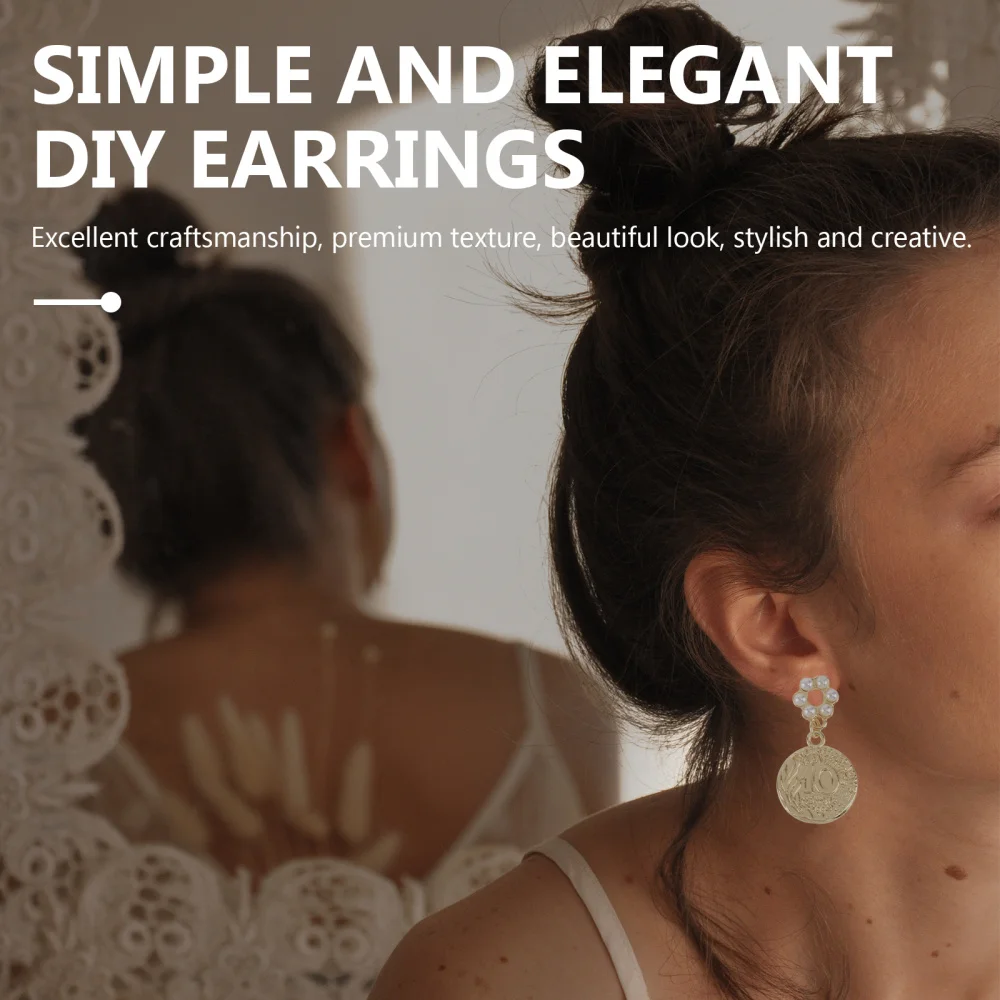 

1 Set Stylish Ear Rings DIY Accessories Chic DIY Pearl Earrings Supplies Set