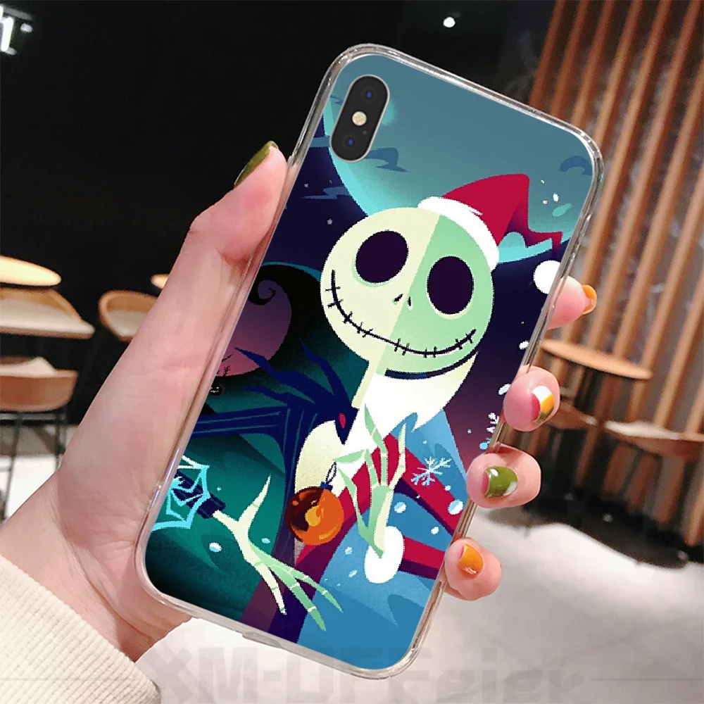 Чехол для телефона с рождественским рисунком Jack Skellington iphone 6 6s plus 7 8 X XS XR MAX 11 pro Pro Max