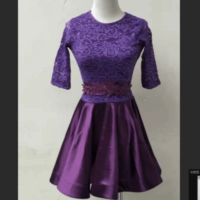 short sleeve Латинское платье для танцев для девочек, длинный рукав, кружевное Стандартный Бальные платья для танцев для детей; одежда для сцены для сальсы, одежда - Цвет: short sleeve