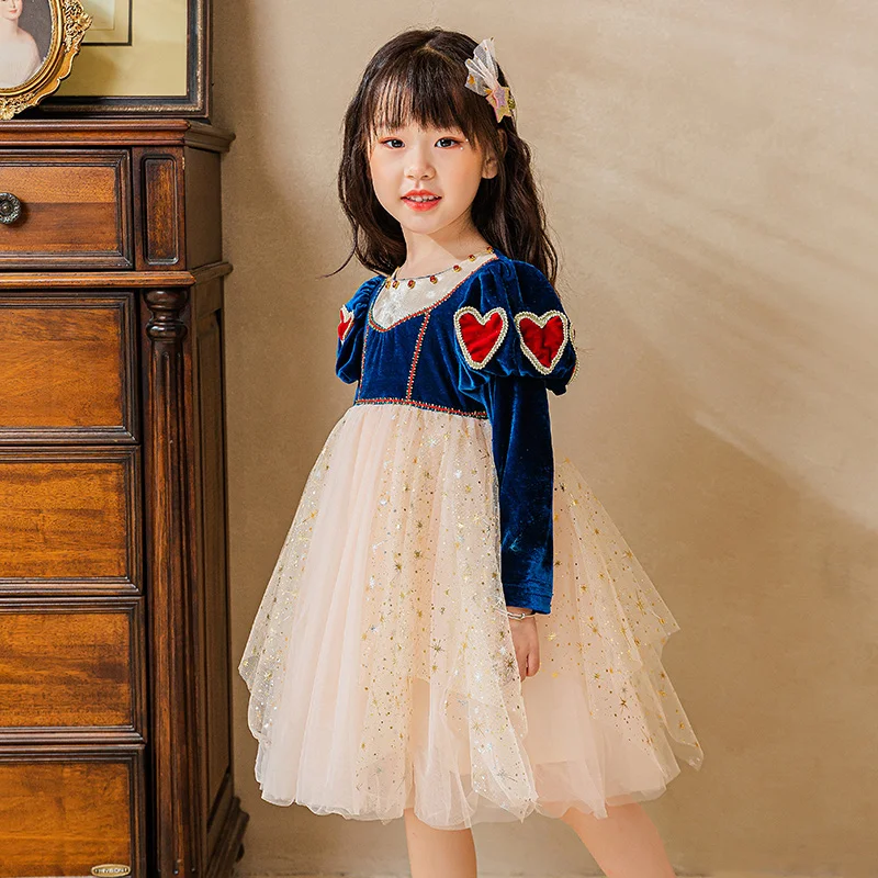 Платье принцессы для девочек платье рождественской вечеринки официальные