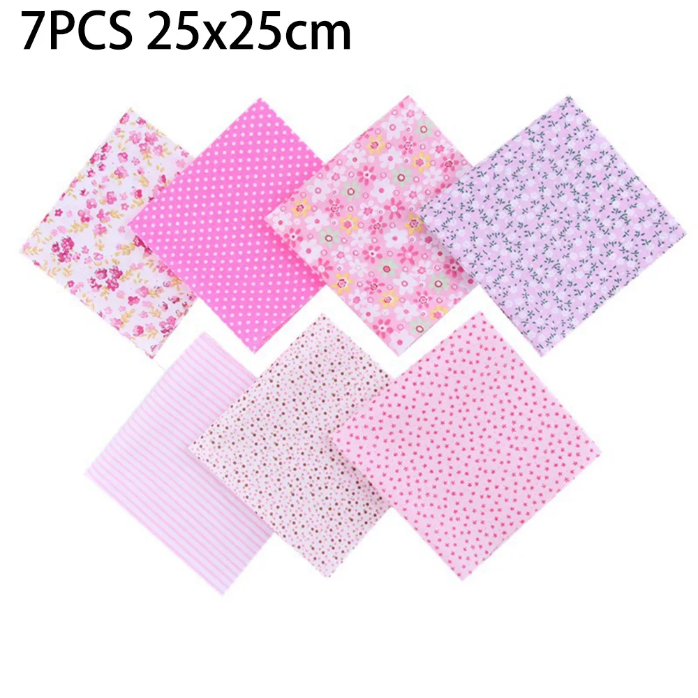7 шт. хлопковая ткань 25 х25 см | Дом и сад