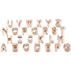 Подвески в виде надписи розовое золото, бриллиантовые бусы с алфавитом, подходят для оригинальных браслетов и ожерелий pandora, аксессуары сделай сам, браслет для женщин, подарок