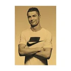 Плакат из воловьей кожи C Luo с изображением Криштиану Роналду футбольный звезда Криштиану Роналду, настенные наклейки, украшение для дома, картина для комнаты