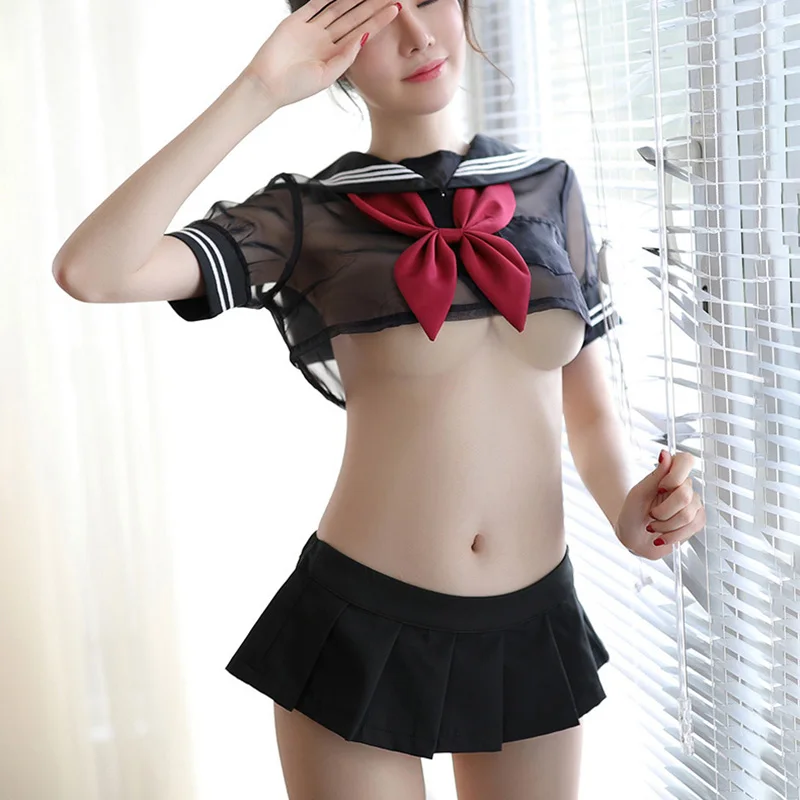 Японская Студенческая униформа эротическое искушение женское нижнее белье