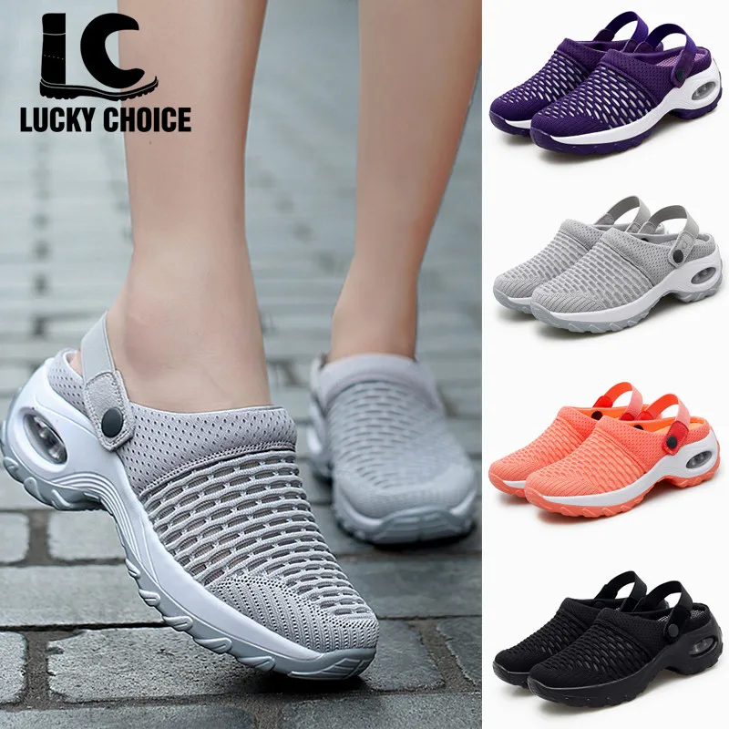 

Women Shoes Casual Cushion Sandals Non-slip Platform Sandal For Women Breathable Mesh Outdoor Walking Slippers platform shoes