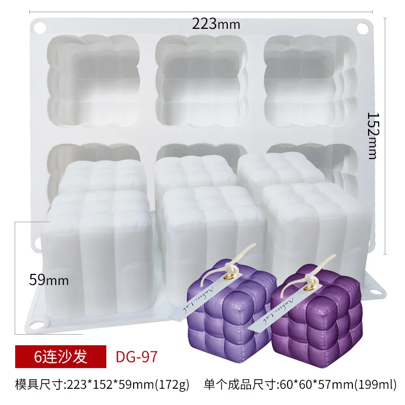 3D Асимметричная силиконовая форма для свечей ароматерапии сделай сам материал