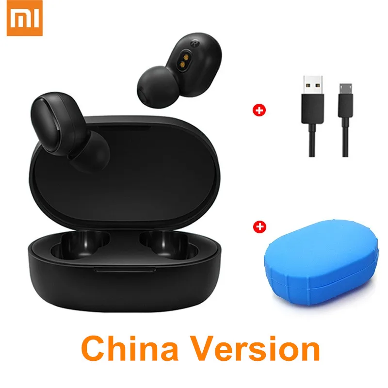 China 4 Xiaomi Redmi Airdots беспроводные наушники Голосовое управление TWS 5,0 Bluetooth наушники оригинальные Xiaomi наушники Контрольный динамик - Цвет: China 4