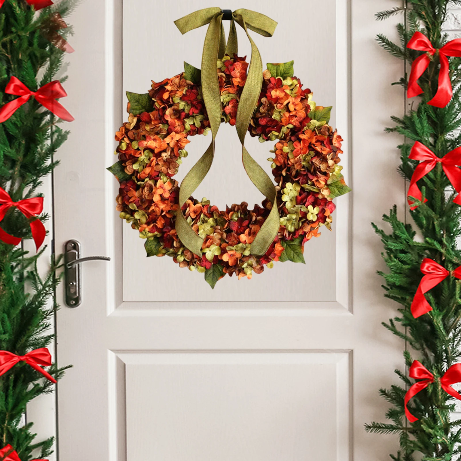 

Christmas Santa Claus Wreath Door Sticker Window Stickers Wall Oranments Merry Christmas Decor For Home Happy New Year 2022