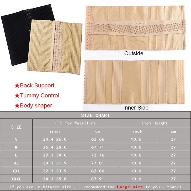 

Twinso Slimming Underwear Men Waist Trainer Body Shaper Firm Corset 16 Steel Bone Weight Loss Belt Shapewear Slim Tummy Trimmer