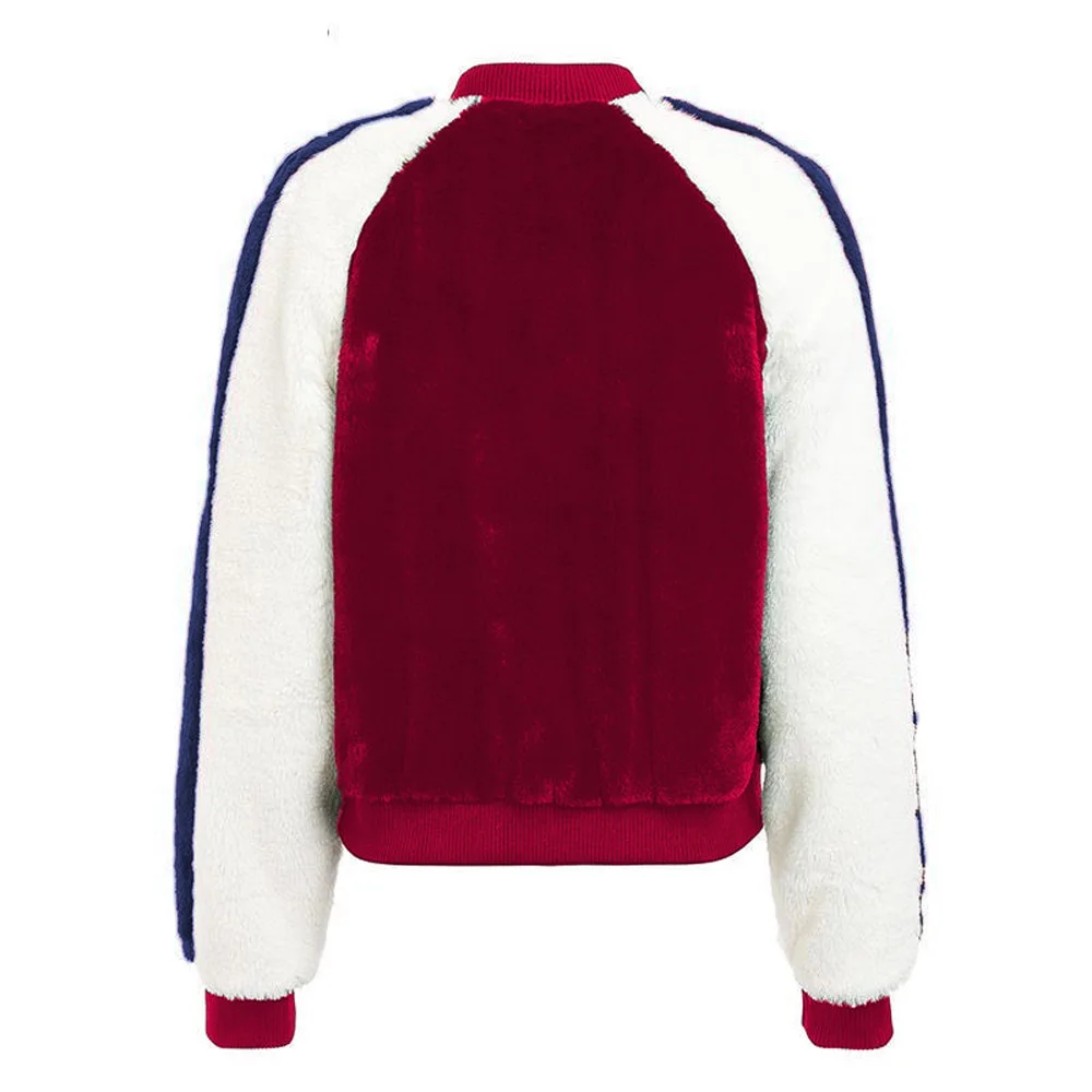 Осенне-зимнее элегантное пальто FIONTO из искусственного меха женская теплая