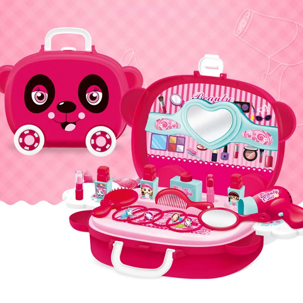 Забавная игрушка для ролевых игр набор макияжа девочек игрушки косметичка в